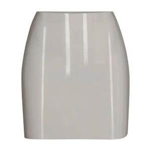 2. NWT SKIMS LATEX MINI SKIRT IN CEMENT SIZE SMALL